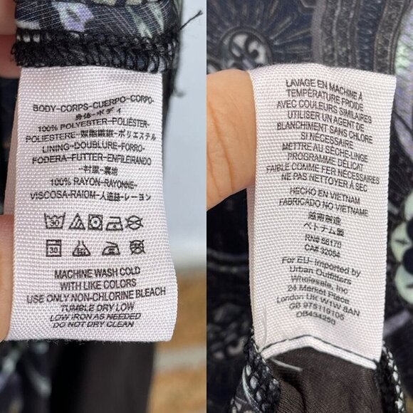 Free People Cabaret Long Sleeve Maxi Dress Dark Combo XS - Picture 15 of 15